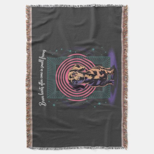 Dachshund Brave Hearts Often Come In Small Frames Deken (Voorkant Verticaal)