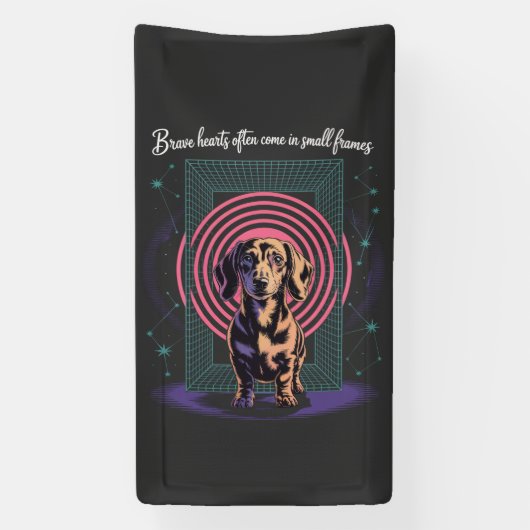 Dachshund Brave Hearts Often Come In Small Frames Spandoek (Verticaal)