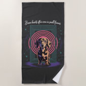 Dachshund Brave Hearts Often Come In Small Frames Strandlaken (Voorkant)