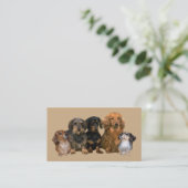 Dachshund Breeder Visitekaartje (Staand voorkant)