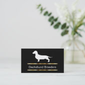 Dachshund Breeder Visitekaartjes (Staand voorkant)