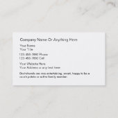 Dachshund Breeder Visitekaartjes (Achterkant)