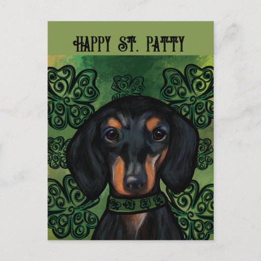 DACHSHUND BRIEFKAART (Voorkant)