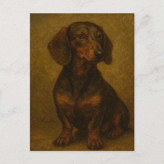 Dachshund Briefkaart (Voorkant)