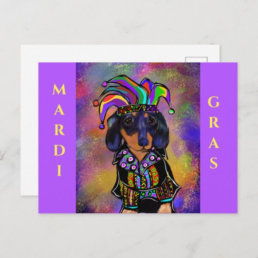 Dachshund Briefkaart (Voorkant / Achterkant)