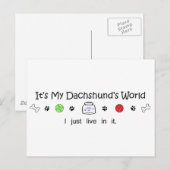Dachshund Briefkaart (Voorkant / Achterkant)