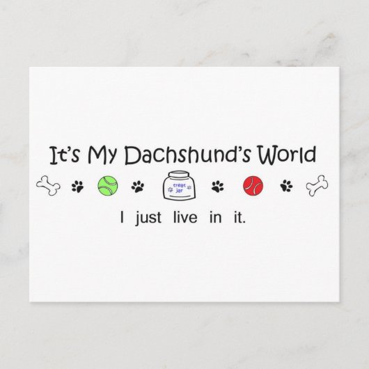 Dachshund Briefkaart (Voorkant)