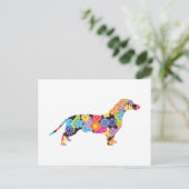 Dachshund Briefkaart (Staand voorkant)