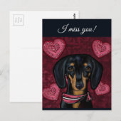 DACHSHUND BRIEFKAART (Voorkant / Achterkant)
