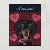 DACHSHUND BRIEFKAART (Voorkant)