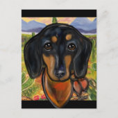 DACHSHUND BRIEFKAART (Voorkant)