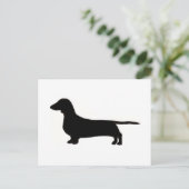 dachshund briefkaart (Staand voorkant)