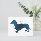 Dachshund Briefkaart (Staand voorkant)