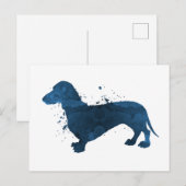 Dachshund Briefkaart (Voorkant / Achterkant)