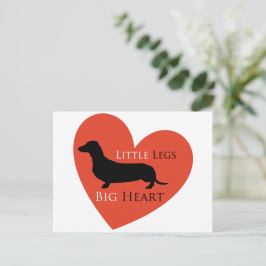 Dachshund Briefkaart (Staand voorkant)