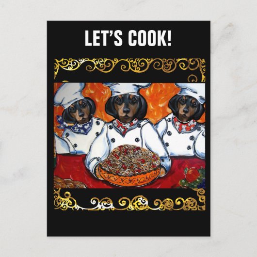 DACHSHUND BRIEFKAART (Voorkant)