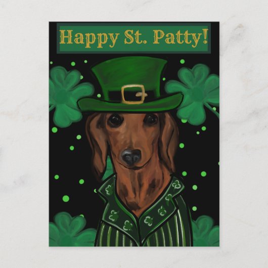 DACHSHUND BRIEFKAART (Voorkant)