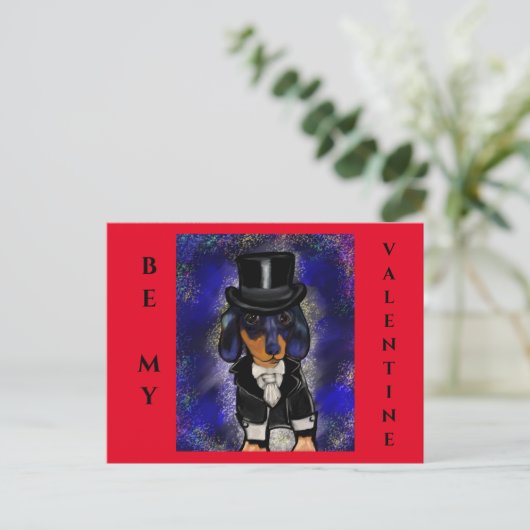 Dachshund Briefkaart (Staand voorkant)