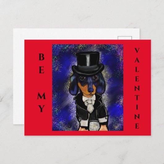 Dachshund Briefkaart (Voorkant / Achterkant)
