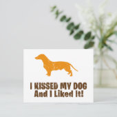 Dachshund Briefkaart (Staand voorkant)