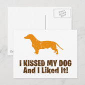 Dachshund Briefkaart (Voorkant / Achterkant)