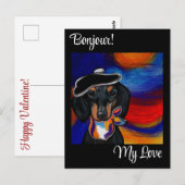 DACHSHUND BRIEFKAART (Voorkant / Achterkant)