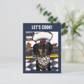 DACHSHUND BRIEFKAART (Staand voorkant)