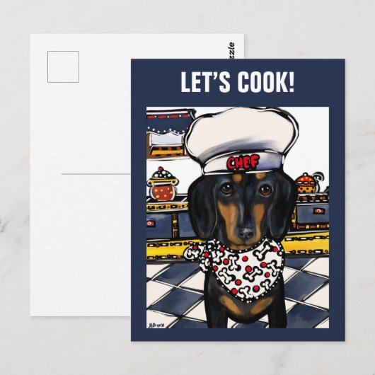 DACHSHUND BRIEFKAART (Voorkant / Achterkant)