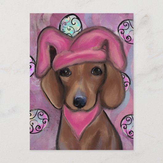 Dachshund Briefkaart (Voorkant)