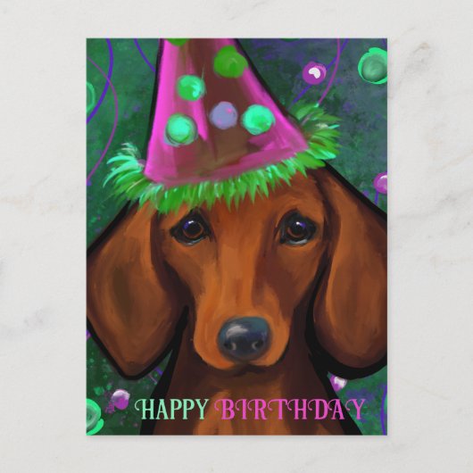 DACHSHUND  BRIEFKAART (Voorkant)