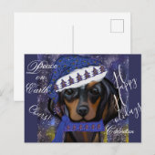 Dachshund briefkaart (Voorkant / Achterkant)