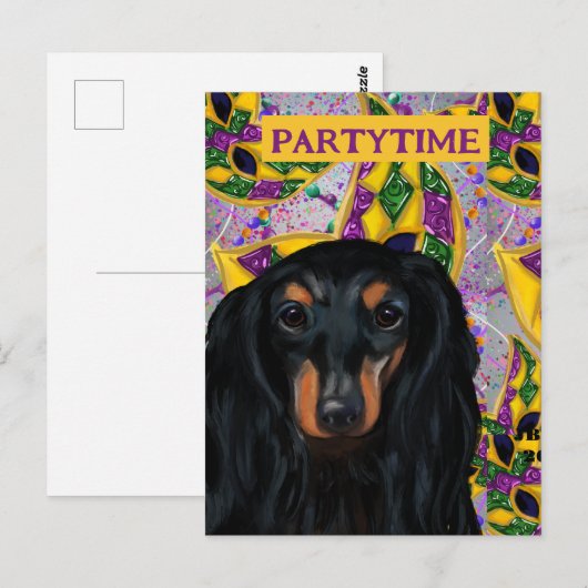 DACHSHUND BRIEFKAART (Voorkant / Achterkant)