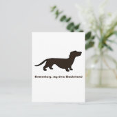 Dachshund Briefkaart (Staand voorkant)