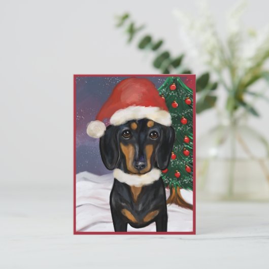 Dachshund Briefkaart (Staand voorkant)