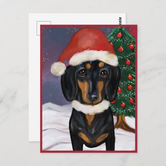 Dachshund Briefkaart (Voorkant / Achterkant)