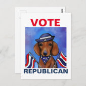 Dachshund Briefkaart (Voorkant / Achterkant)