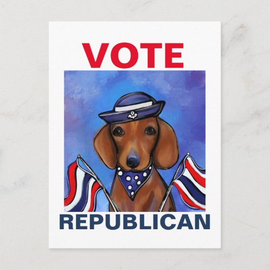 Dachshund Briefkaart (Voorkant)