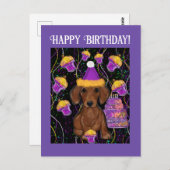 Dachshund Briefkaart (Voorkant / Achterkant)