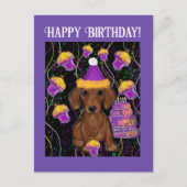 Dachshund Briefkaart (Voorkant)