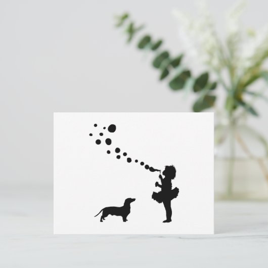 Dachshund Briefkaart (Staand voorkant)
