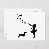 Dachshund Briefkaart (Voorkant / Achterkant)