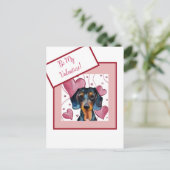 Dachshund Briefkaart (Staand voorkant)