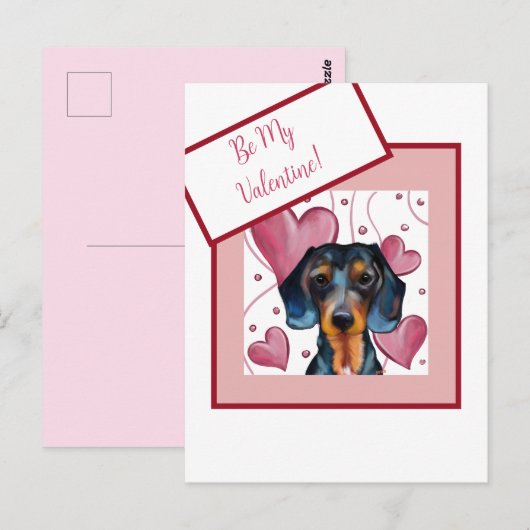 Dachshund Briefkaart (Voorkant / Achterkant)