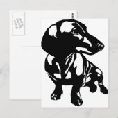 Dachshund Briefkaart (Voorkant / Achterkant)