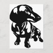 Dachshund Briefkaart (Voorkant)