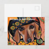 DACHSHUND BRIEFKAART (Voorkant / Achterkant)