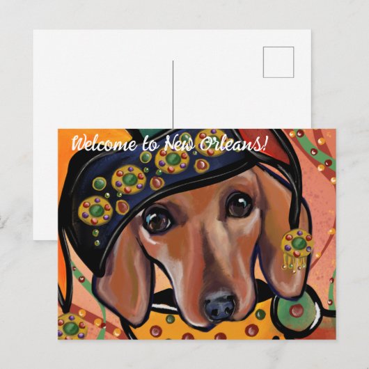 DACHSHUND BRIEFKAART (Voorkant / Achterkant)