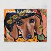 DACHSHUND BRIEFKAART (Voorkant)