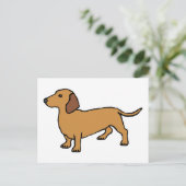 Dachshund Briefkaart (Staand voorkant)