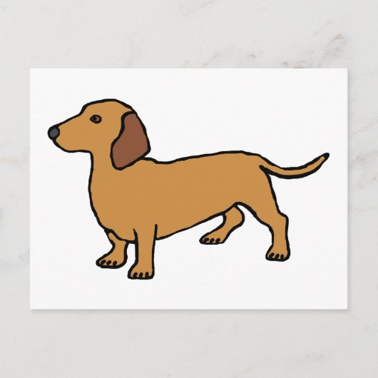 Dachshund Briefkaart (Voorkant)